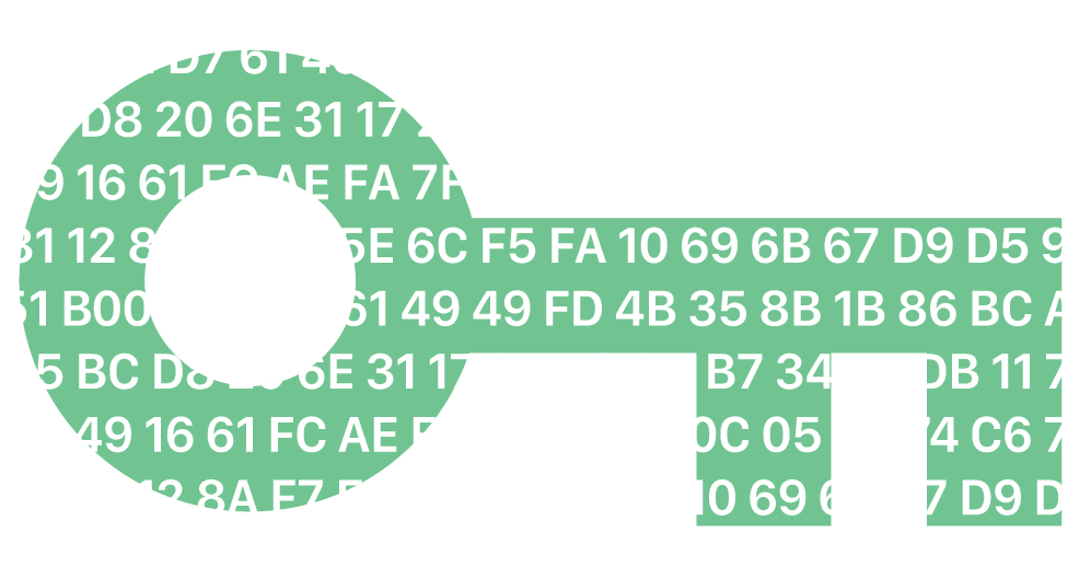 key with hexidecimal inside