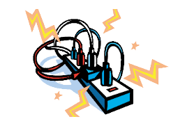 populated power strip